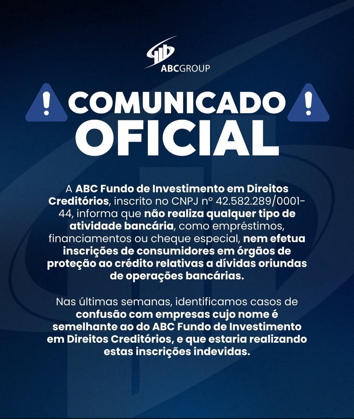 Comunicado Oficial - Página 1